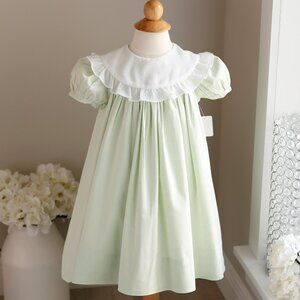 Green Flower Girl Dress Float Cotton Bailey Boys Chabré Boutique Size 2T New